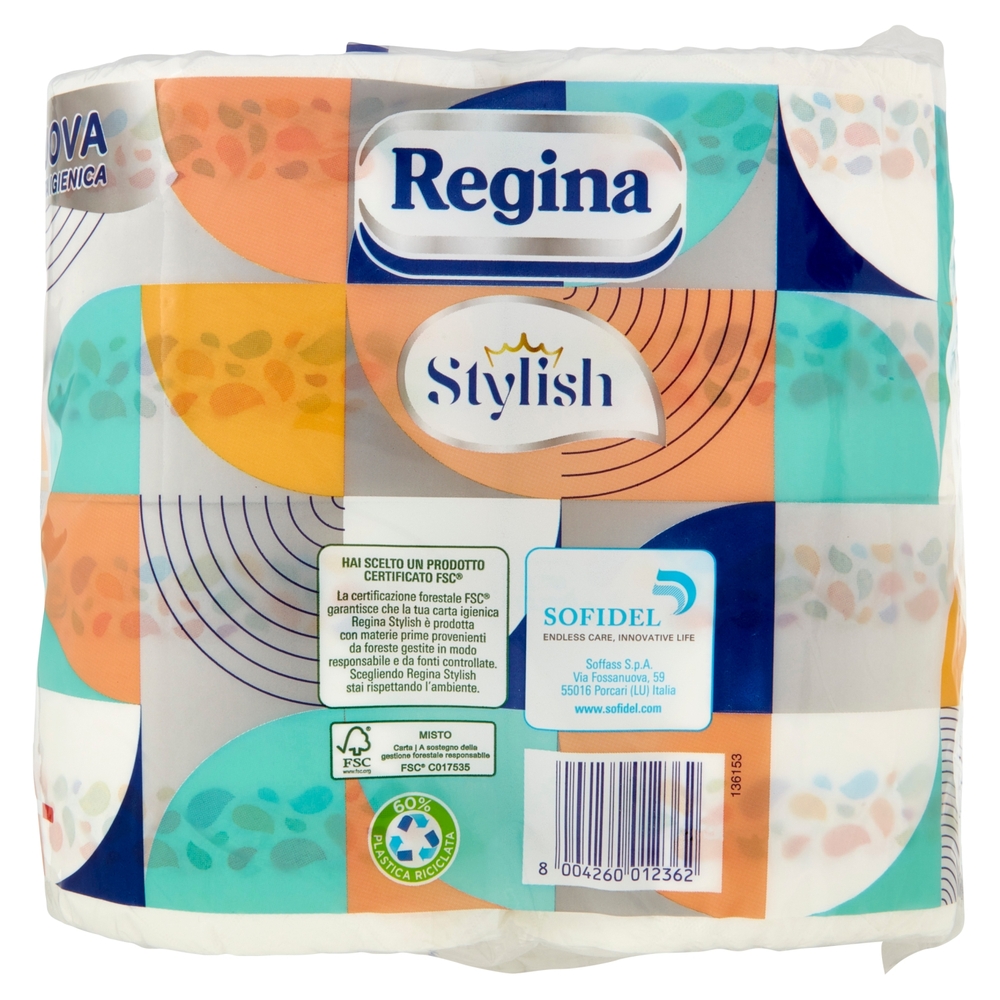 Regina Stylish carta igienica 12 rotoli
